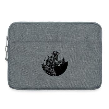 Professional fire brigade fire brigade lifesaver extinguishing work - Laptop bag 15" - heather grey - Front