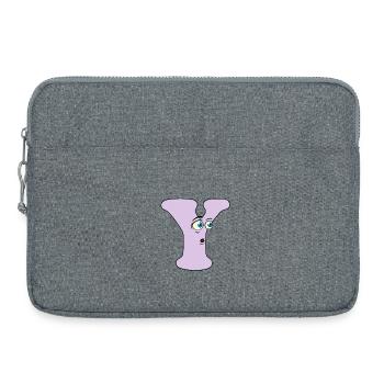 Y - Laptop bag 15" - heather grey - Front