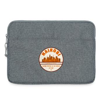 Nairobi Safari City Emblem - Laptop bag 15" - heather grey - Front