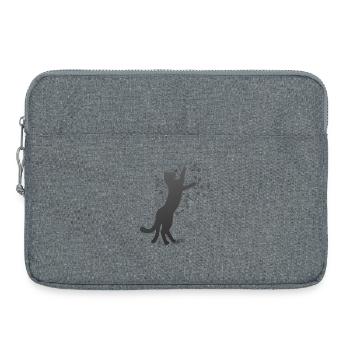 Nekomata Löwenzahnsamen dunkel, kätzchen - Laptoptasche 15" - Grau meliert - Vorne