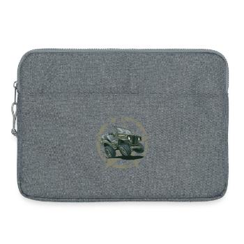 Willys MB Offroader 4x4 STAR Oldtimer Us Army - Laptop bag 15" - heather grey - Front