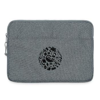 Cat Camping L Schwarz - Laptoptasche 15" - Grau meliert - Vorne