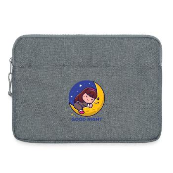 Good night - Laptop bag 15" - heather grey - Front