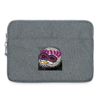 Homme comique - Sacoche pour ordinateur portable 15 pouces - gris chiné - Devant