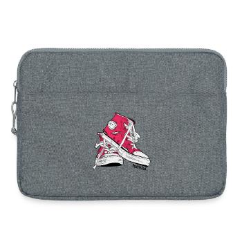 Faithful Pink - Laptop bag 15" - heather grey - Front