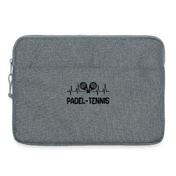 Padel Game Padel Tennis Saying Racket Player - Laptop bag 15" - heather grey - Front