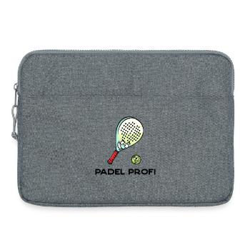 Padel Game Player Statement Padel Racket Balls - Laptop bag 15" - heather grey - Front