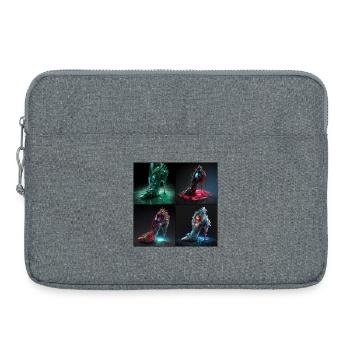Extreme Stiletto-Absätze - Laptoptasche 15" - Grau meliert - Vorne