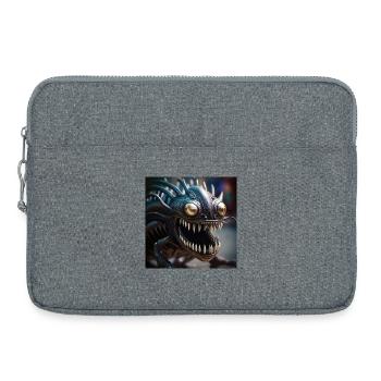 Photo macro creature 11 - Laptop bag 15" - heather grey - Front