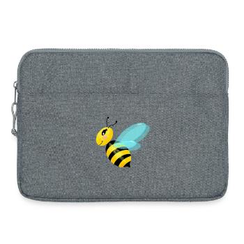 Fliegende anmutige Biene - Laptoptasche 15" - Grau meliert - Vorne