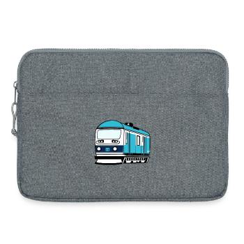 Locomotive, train, railway - Laptop bag 15" - heather grey - Front