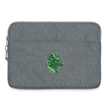 Dragon stylisé, géométrique - Sacoche pour ordinateur portable 15 pouces - gris chiné - Devant