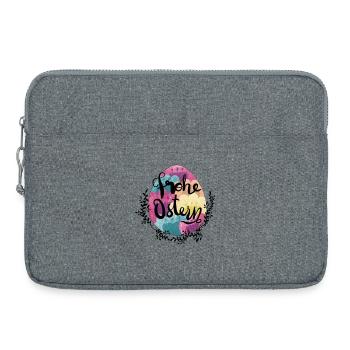 Easter Egg Flowers Happy Easter - Laptop bag 15" - heather grey - Front