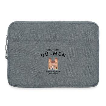 Dülmen, Lüdinghauser Tor, Münsterland - Laptoptasche 15" - Grau meliert - Vorne