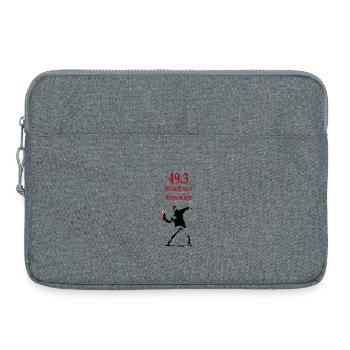 Réchauffement démocratique - Sacoche pour ordinateur portable 15 pouces - gris chiné - Devant