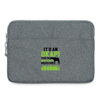 It's an Okapi - Laptop bag 15" - heather grey - Front