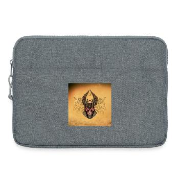 Ancient Egyptian beetle - Laptop bag 15" - heather grey - Front