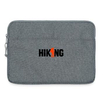 Via ferrata saying hiking mountain peaks climbing - Laptop bag 15" - heather grey - Front