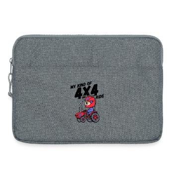 Nutzfahrzeug Traktor Statement Landleben Jungbauer - Laptoptasche 15" - Grau meliert - Vorne