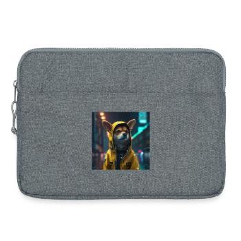 Human Dog - Laptop bag 15" - heather grey - Front