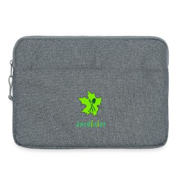 Jardinier - Sacoche pour ordinateur portable 15 pouces - gris chiné - Devant