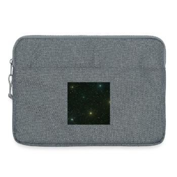 wunderschöne Naturdesigns, Sternenmuster Grüntöne - Laptoptasche 15" - Grau meliert - Vorne