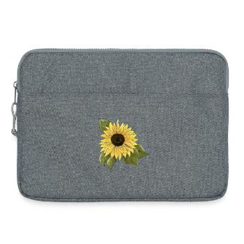 Sunflower 🌻 - Laptop bag 15" - heather grey - Front