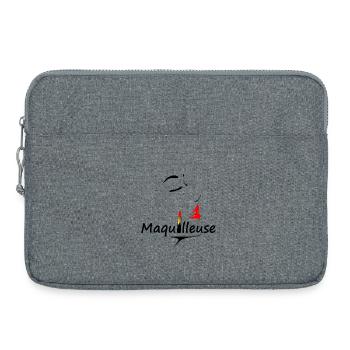 Make-up artist - Laptop bag 15" - heather grey - Front