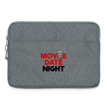 Films Popcorn Déclaration Soirée cinéma Cinéma Films de nuit - Sacoche pour ordinateur portable 15 pouces - gris chiné - Devant