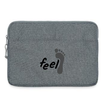 feel barefoot; Feel barefoot (2-colored) - Laptop bag 15" - heather grey - Front