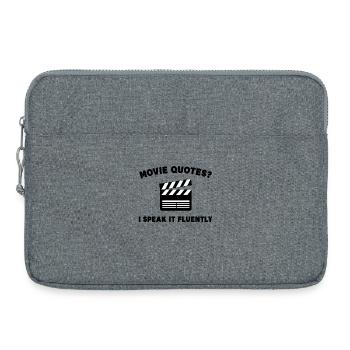Cinéma Cinéma Déclaration Films Cinéma Nuit Streaming - Sacoche pour ordinateur portable 15 pouces - gris chiné - Devant