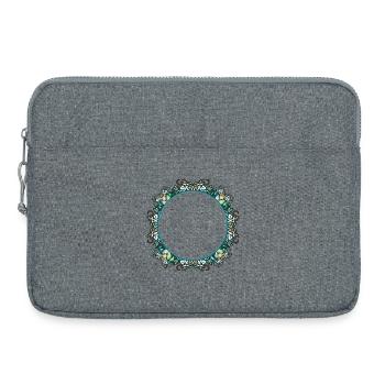 Cadre Art Nouveau en verre transparent - Sacoche pour ordinateur portable 15 pouces - gris chiné - Devant