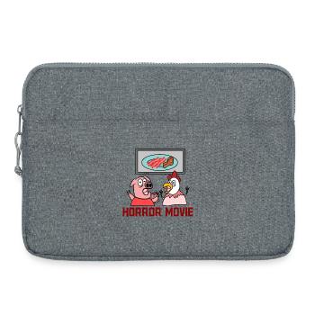 Dvd Evening Movies Binge Watching Statement Series - Sacoche pour ordinateur portable 15 pouces - gris chiné - Devant