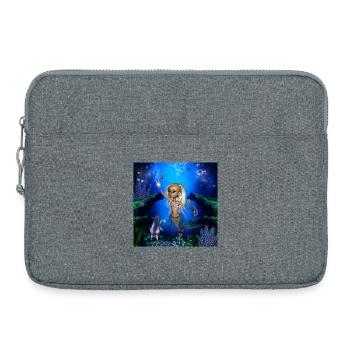 Douce petite sirène - Sacoche pour ordinateur portable 15 pouces - gris chiné - Devant