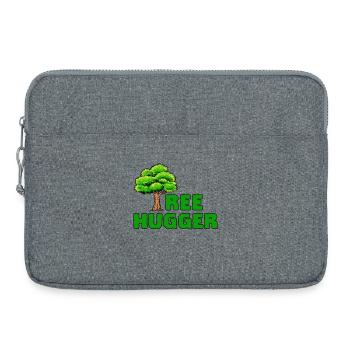 Terre Arbre Déclaration Durabilité Environnement Nature - Sacoche pour ordinateur portable 15 pouces - gris chiné - Devant