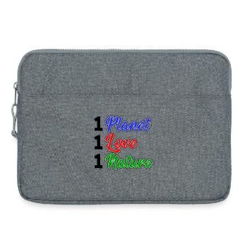 Nature Conservation Nature Planet Earth Environment Statement - Laptop bag 15" - heather grey - Front