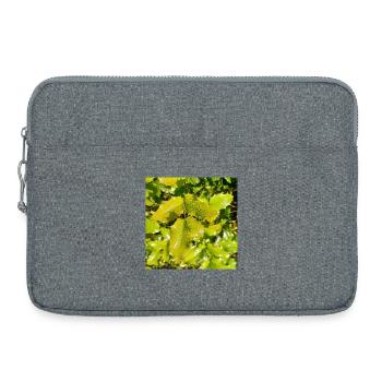 Mahonia / Warm autumn feeling - Laptop bag 15" - heather grey - Front