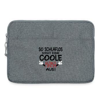 SCHLAFLOSE MAMA - SCHWANGERSCHAFT MUTTER - Laptoptasche 15" - Grau meliert - Vorne