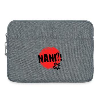 Anime Nani Manga Animation Comic Saying Mangastyle - Sacoche pour ordinateur portable 15 pouces - gris chiné - Devant