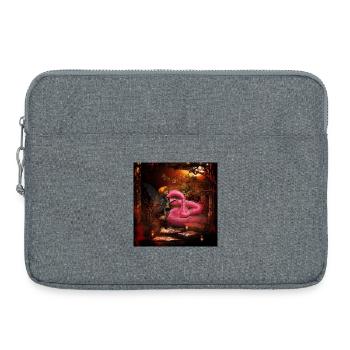 Fée à la lumière de la lune - Sacoche pour ordinateur portable 15 pouces - gris chiné - Devant