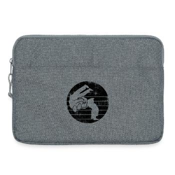 Combattants de judo - Sacoche pour ordinateur portable 15 pouces - gris chiné - Devant