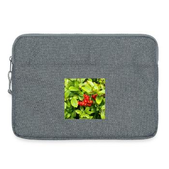 Épine de feu méditerranéenne / Pyracantha coccinea - Sacoche pour ordinateur portable 15 pouces - gris chiné - Devant