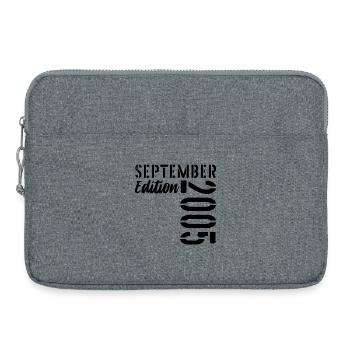 21ST BIRTHDAY SEPTEMBER 2005 - 21 years old - Laptop bag 15" - heather grey - Front