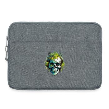 Waldskull: Natur trifft Schädel - Laptoptasche 15" - Grau meliert - Vorne