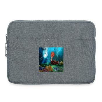 Douce petite sirène - Sacoche pour ordinateur portable 15 pouces - gris chiné - Devant