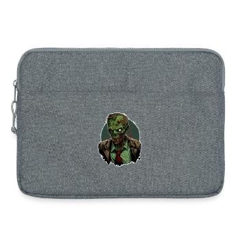 Zombie 04 - Laptop bag 15" - heather grey - Front