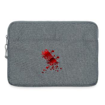 LES COSTUMES D’HALLOWEEN TACHENT DE SANG - Sacoche pour ordinateur portable 15 pouces - gris chiné - Devant