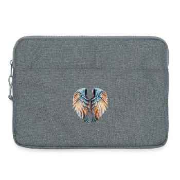 Colorful wings in flight - Laptop bag 15" - heather grey - Front