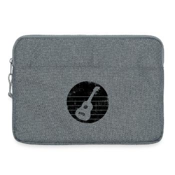 Croquis ukulélé - Sacoche pour ordinateur portable 15 pouces - gris chiné - Devant