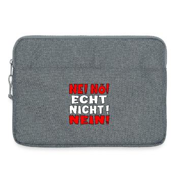 NEIN SAGEN ABLEHNUNGSSPRÜCHE - Laptoptasche 15" - Grau meliert - Vorne